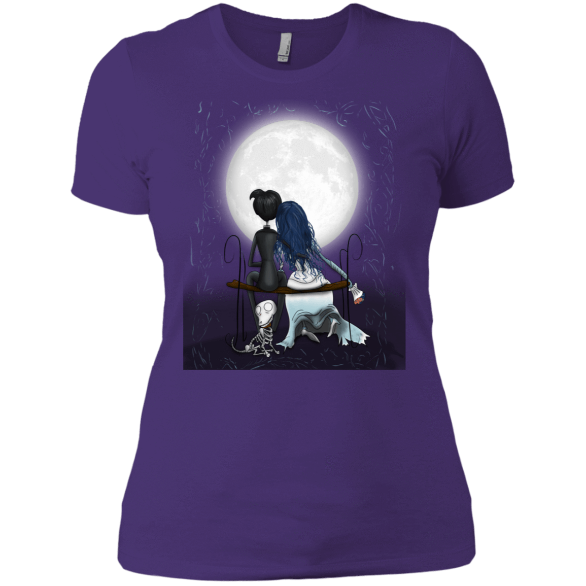 T-Shirts Purple Rush/ / X-Small Corpse Bride Love Women's Premium T-Shirt