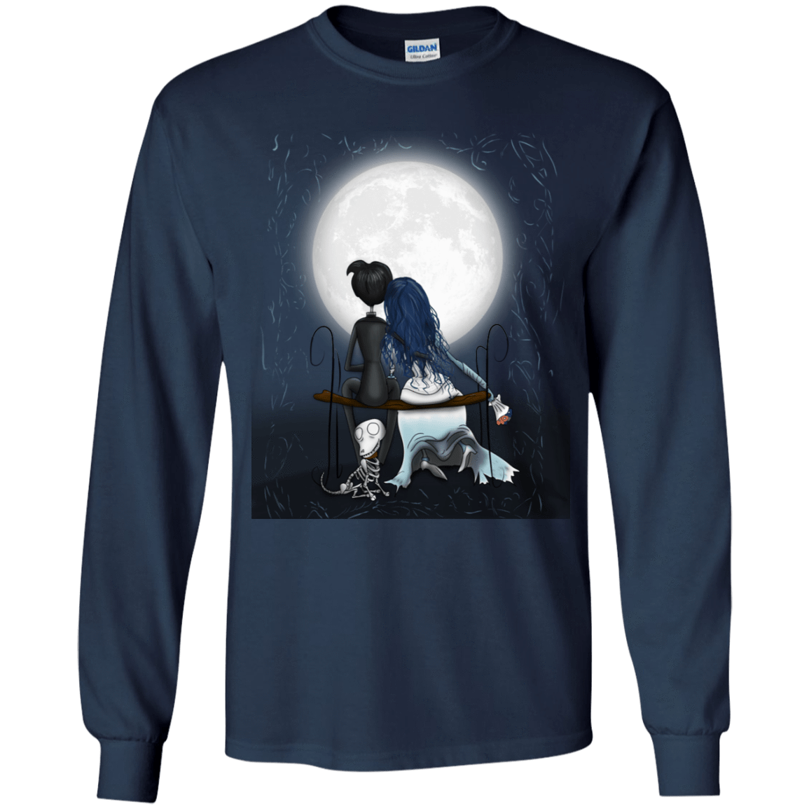 T-Shirts Navy / YS Corpse Bride Love Youth Long Sleeve T-Shirt