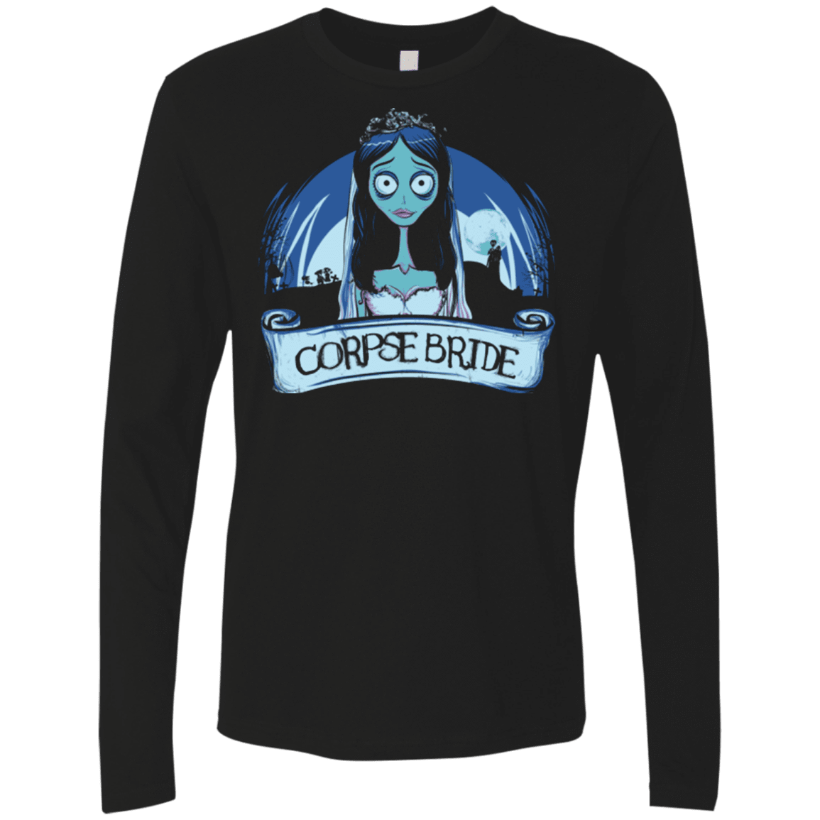 T-Shirts Black / Small Corpse Bride Men's Premium Long Sleeve