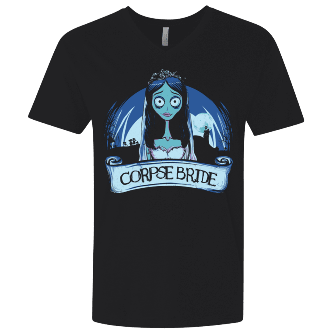 T-Shirts Black / X-Small Corpse Bride Men's Premium V-Neck
