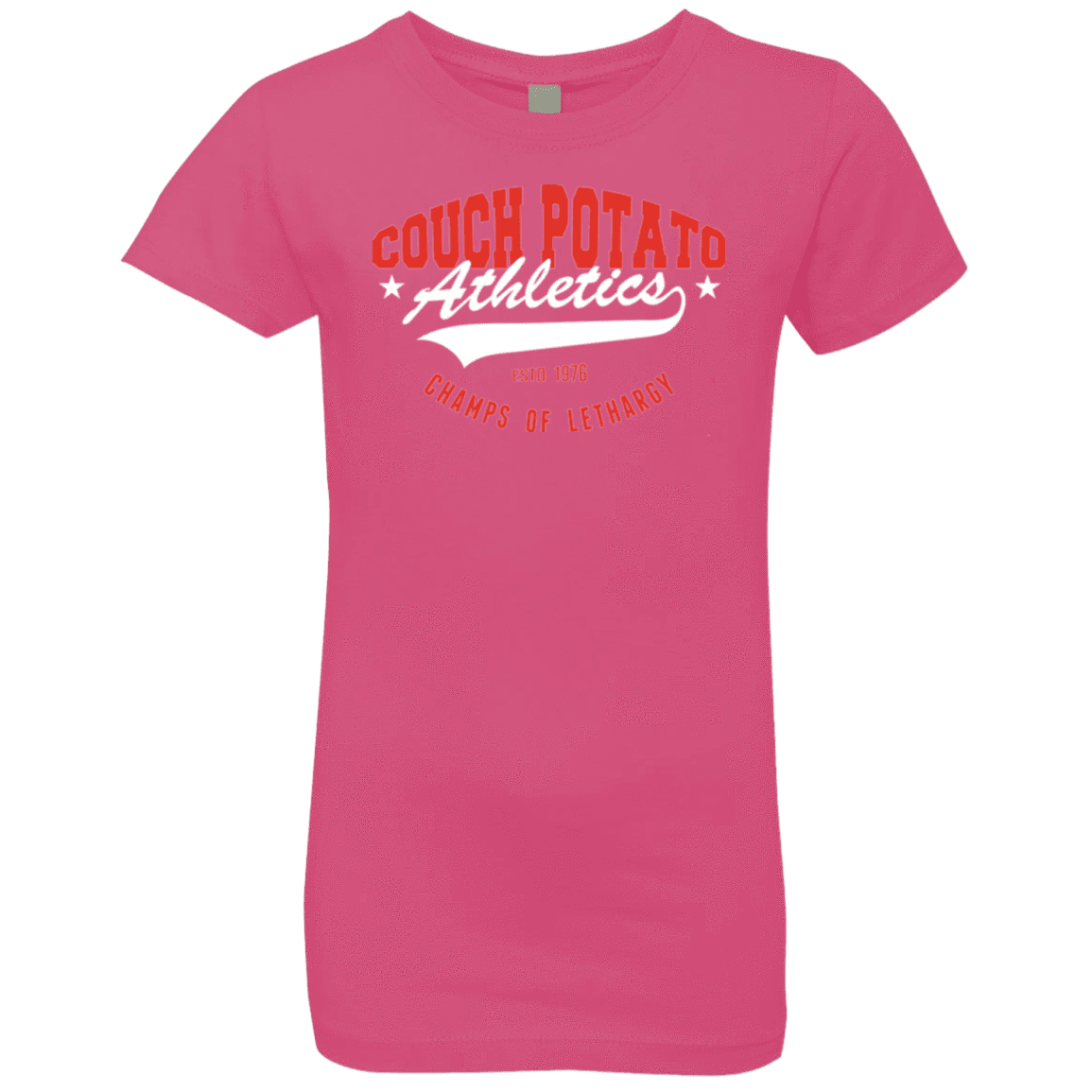 T-Shirts Hot Pink / YXS Couch Potato Girls Premium T-Shirt