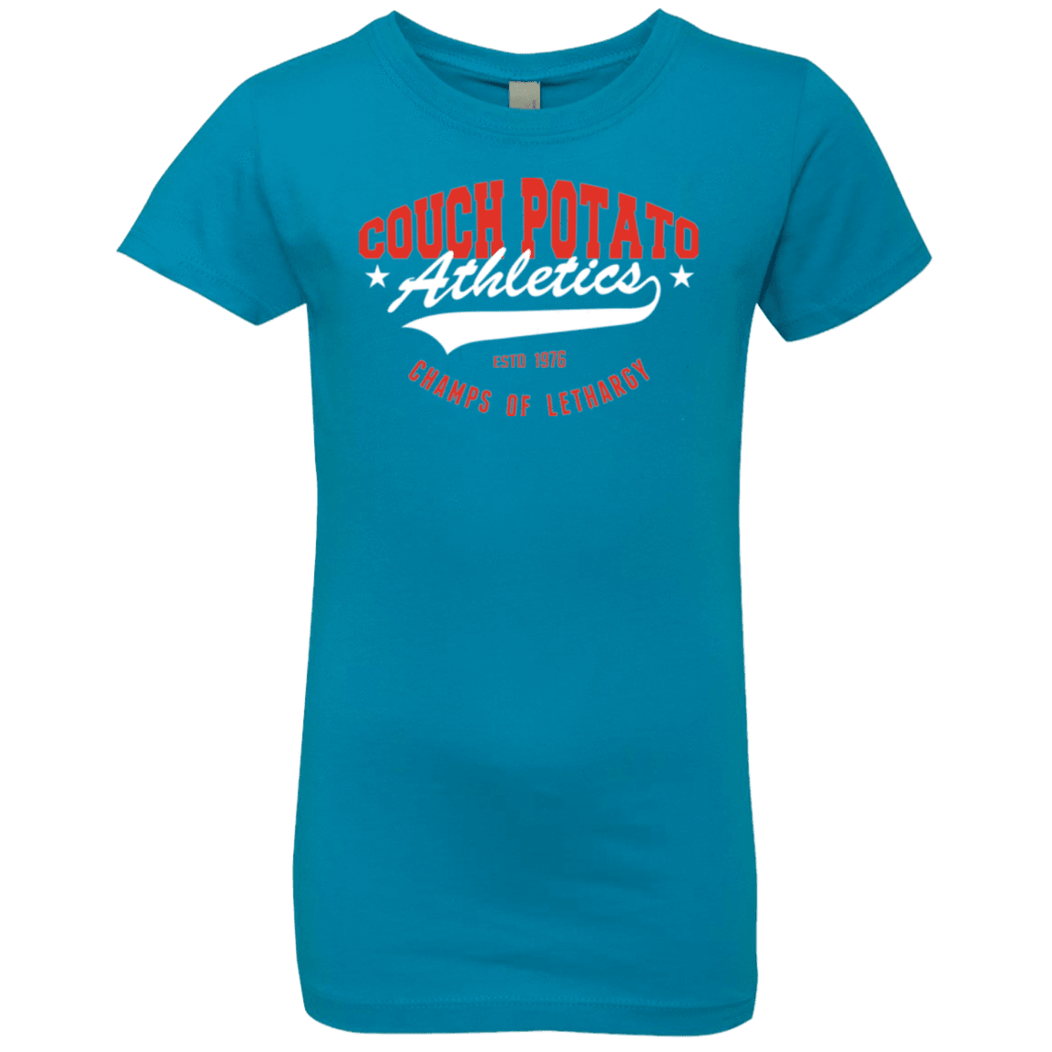 T-Shirts Turquoise / YXS Couch Potato Girls Premium T-Shirt
