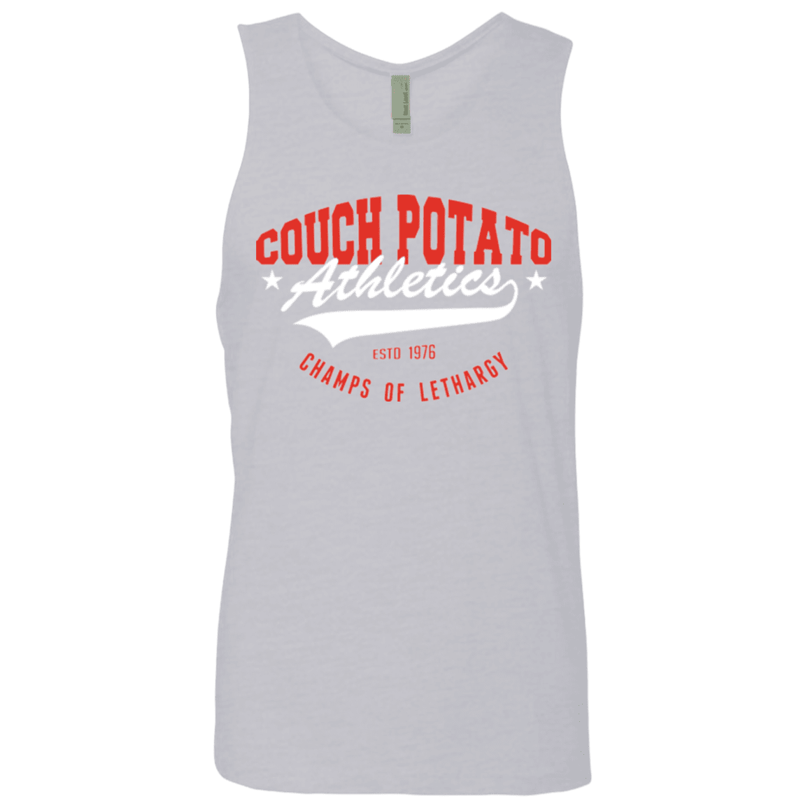 T-Shirts Heather Grey / Small Couch Potato Men's Premium Tank Top