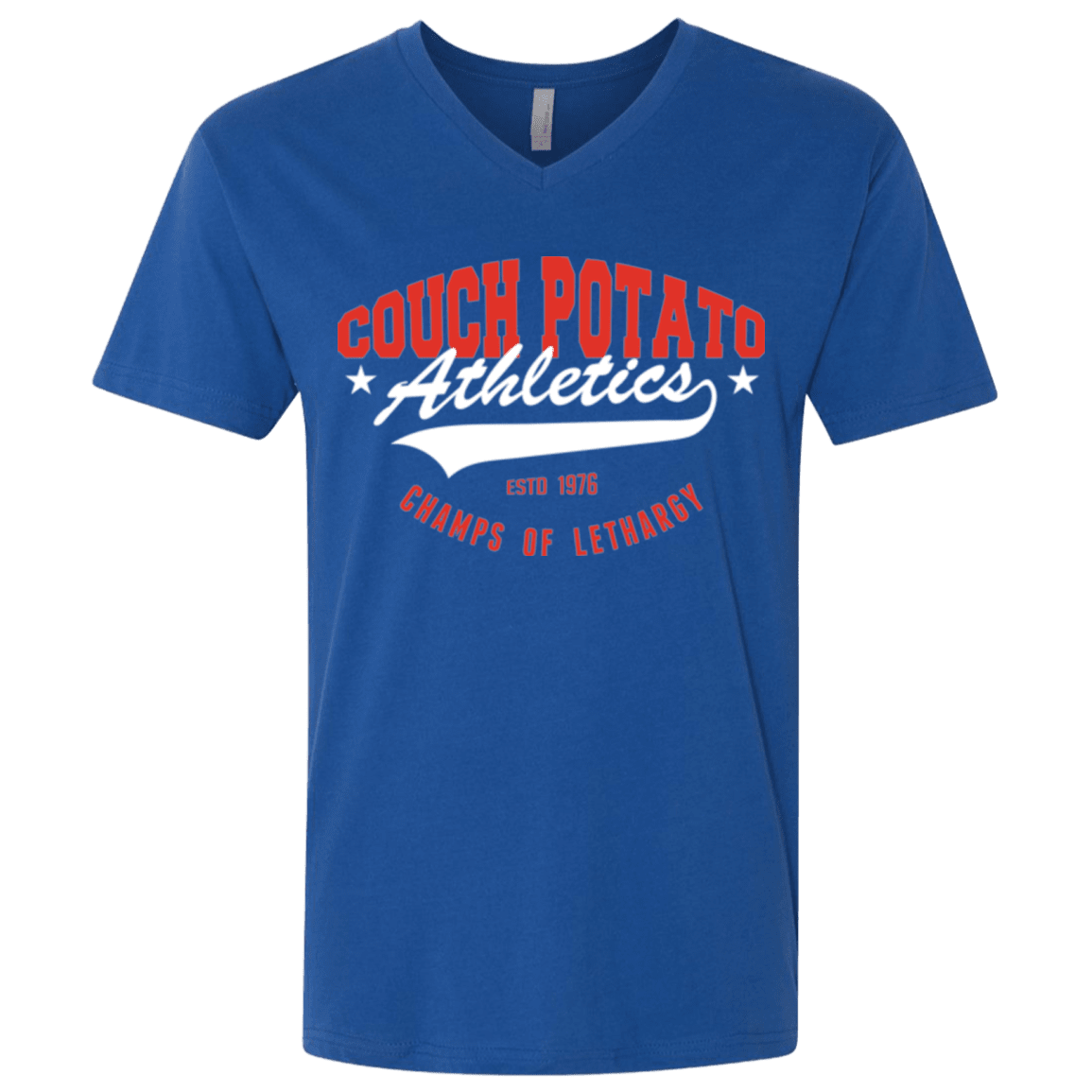 T-Shirts Royal / X-Small Couch Potato Men's Premium V-Neck