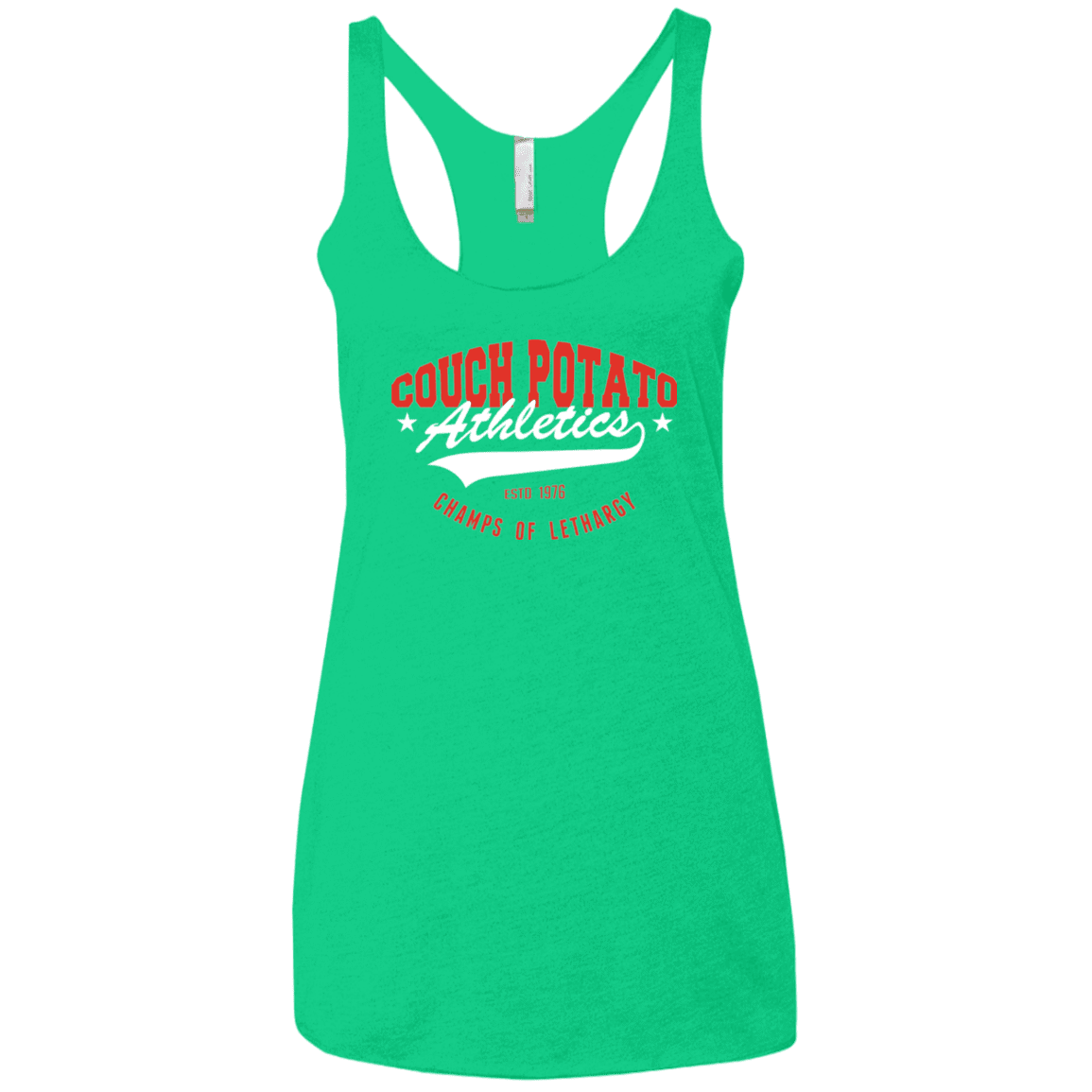 T-Shirts Envy / X-Small Couch Potato Women's Triblend Racerback Tank