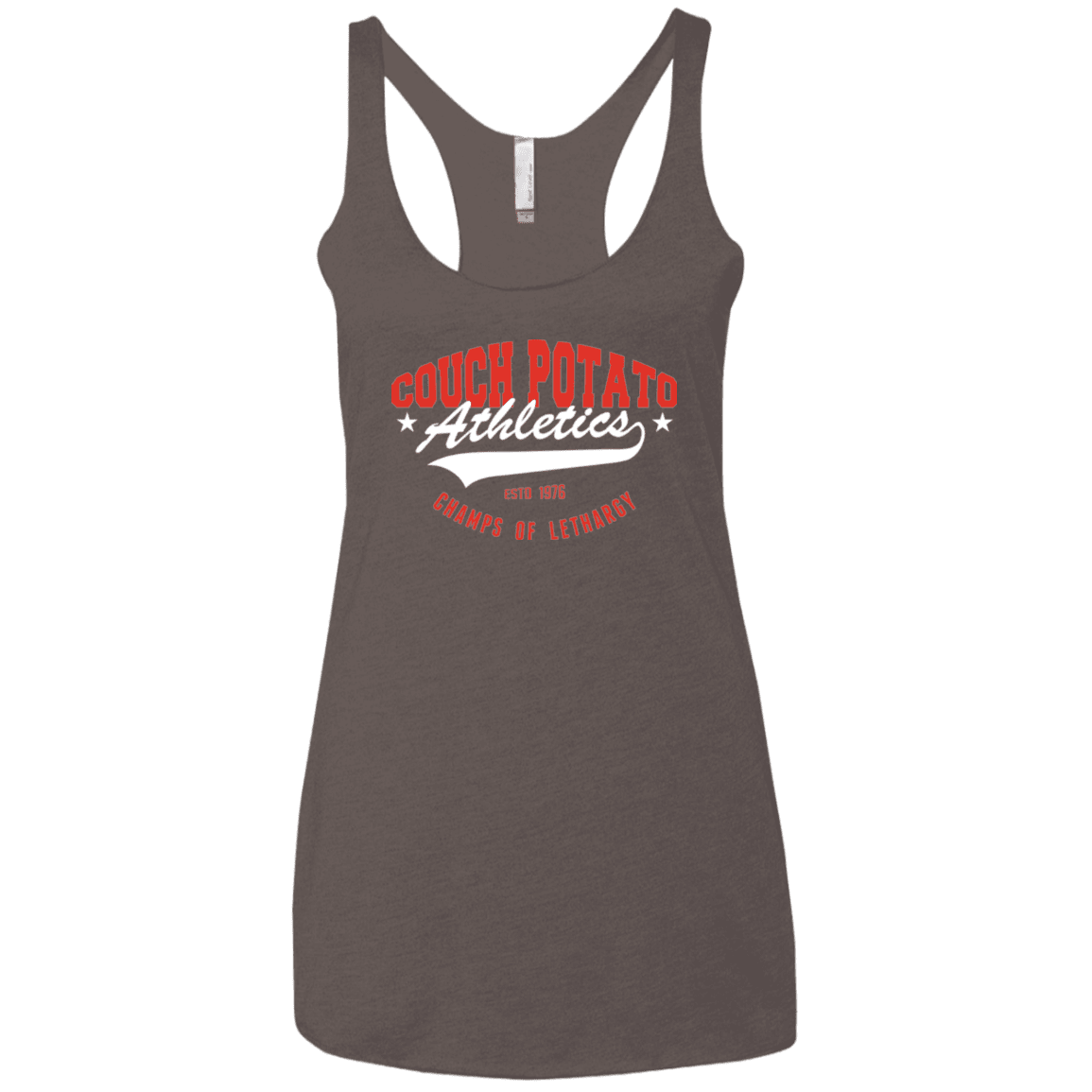 T-Shirts Macchiato / X-Small Couch Potato Women's Triblend Racerback Tank