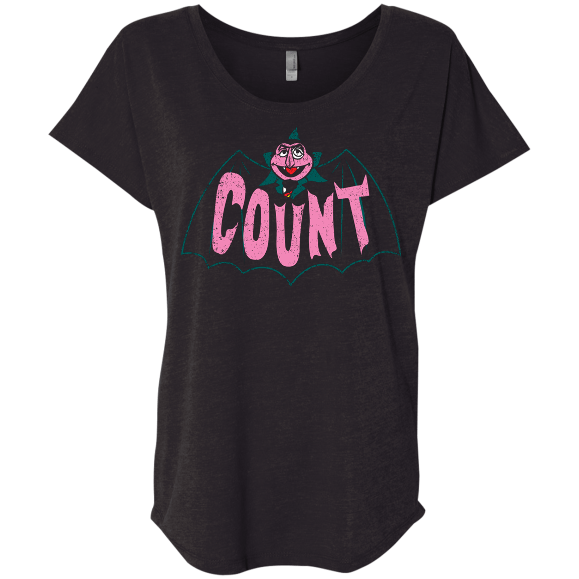 T-Shirts Vintage Black / X-Small Count Triblend Dolman Sleeve