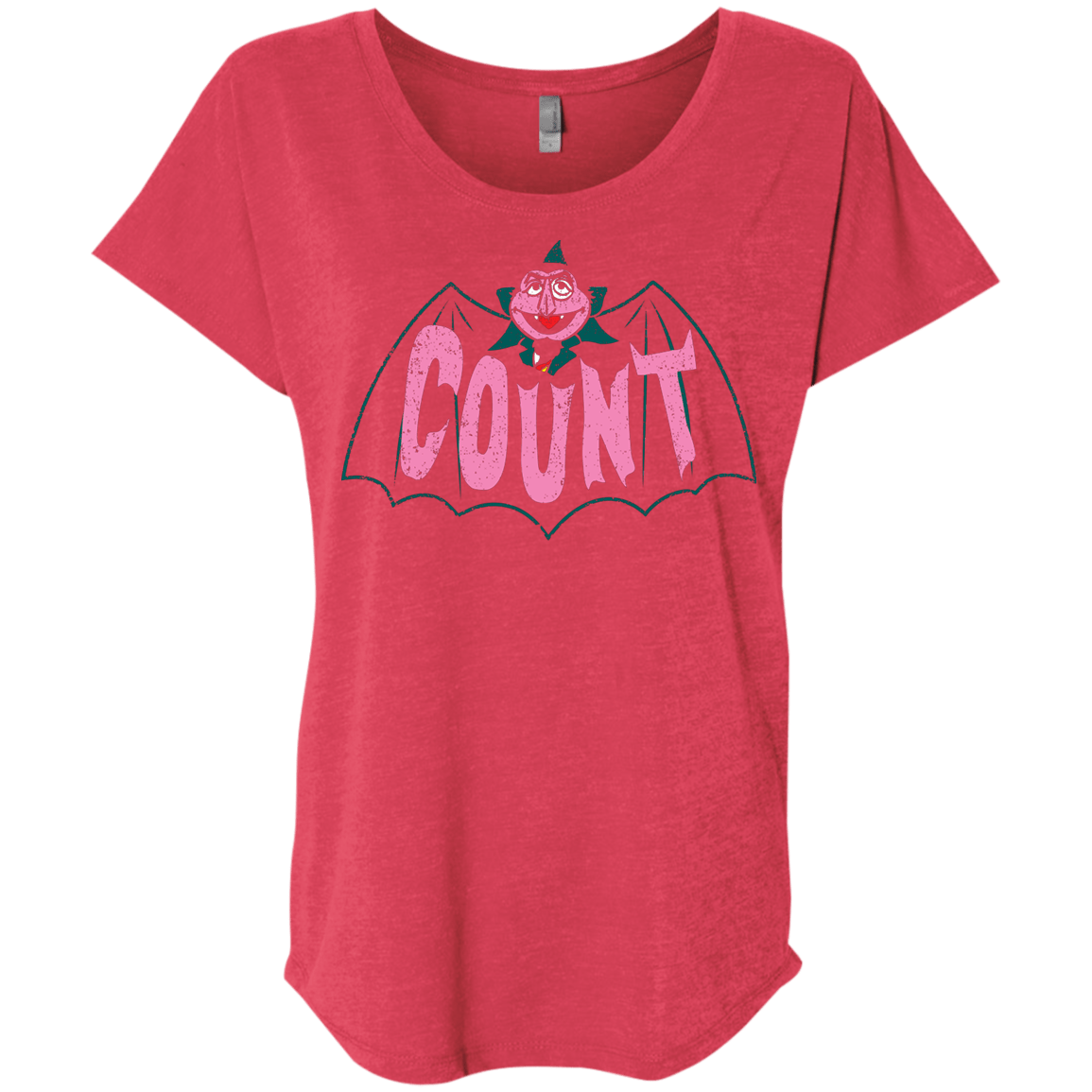 T-Shirts Vintage Red / X-Small Count Triblend Dolman Sleeve