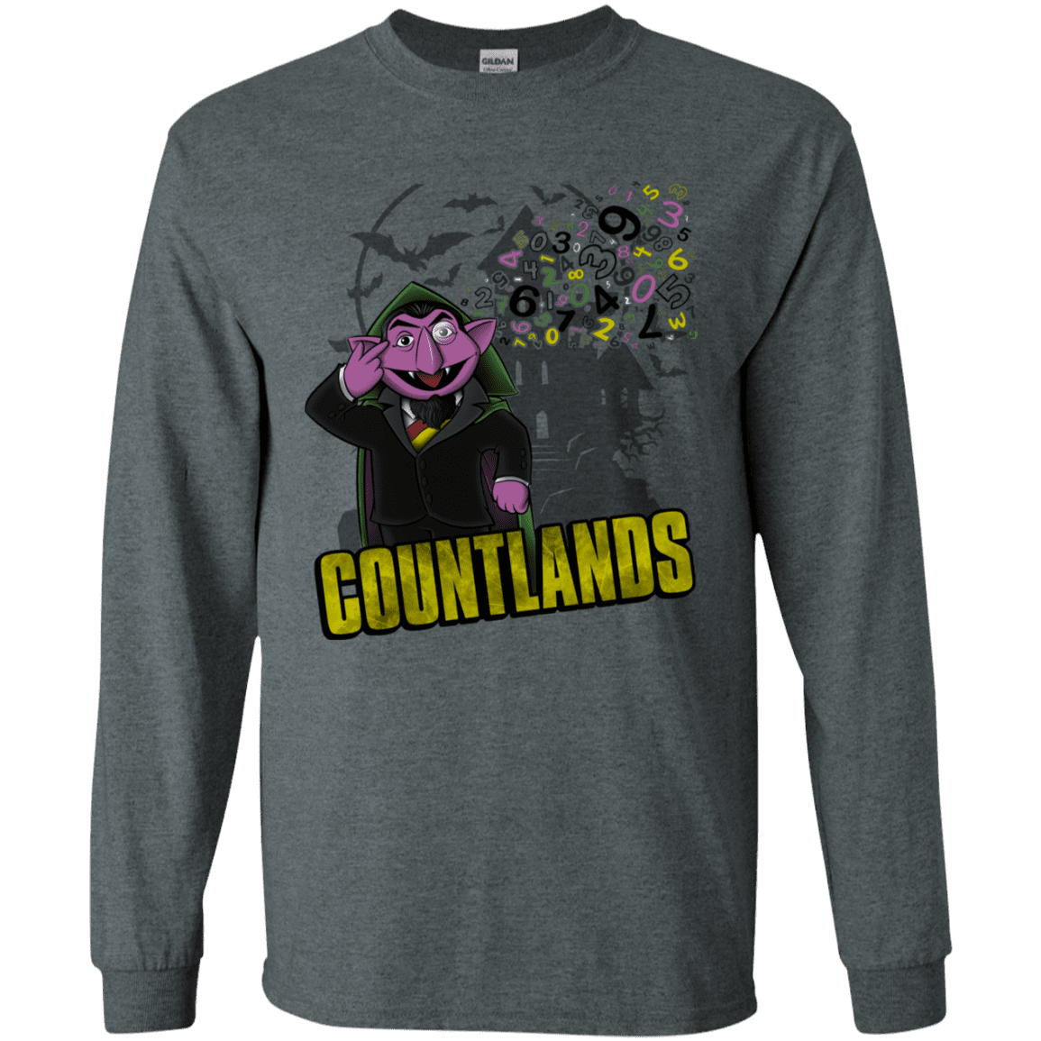 T-Shirts Dark Heather / S COUNTLANDS Men's Long Sleeve T-Shirt