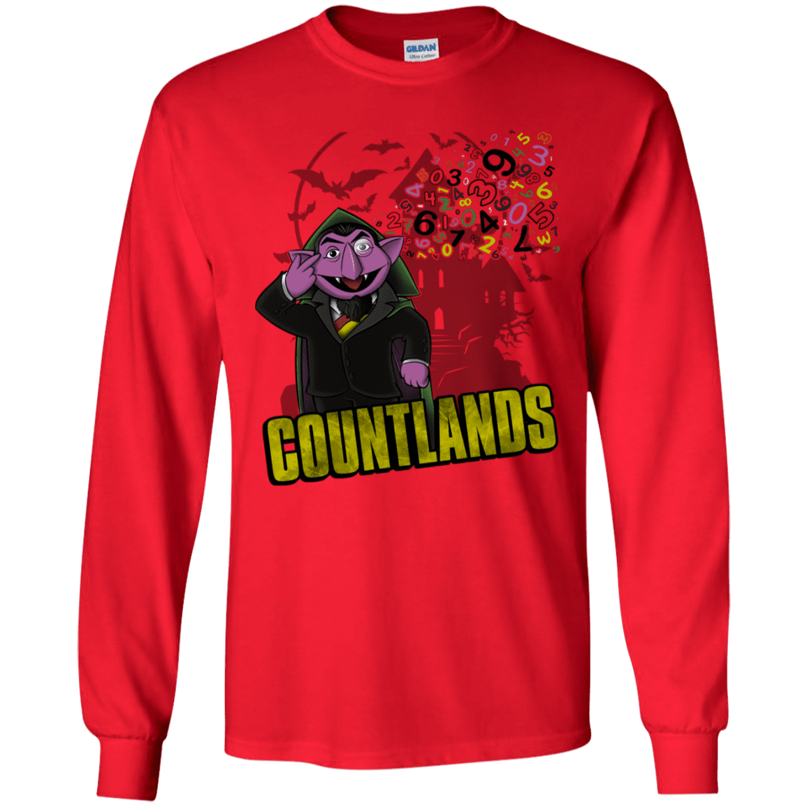 T-Shirts Red / S COUNTLANDS Men's Long Sleeve T-Shirt