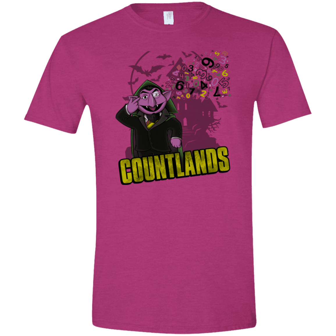 T-Shirts Antique Heliconia / S COUNTLANDS Men's Semi-Fitted Softstyle