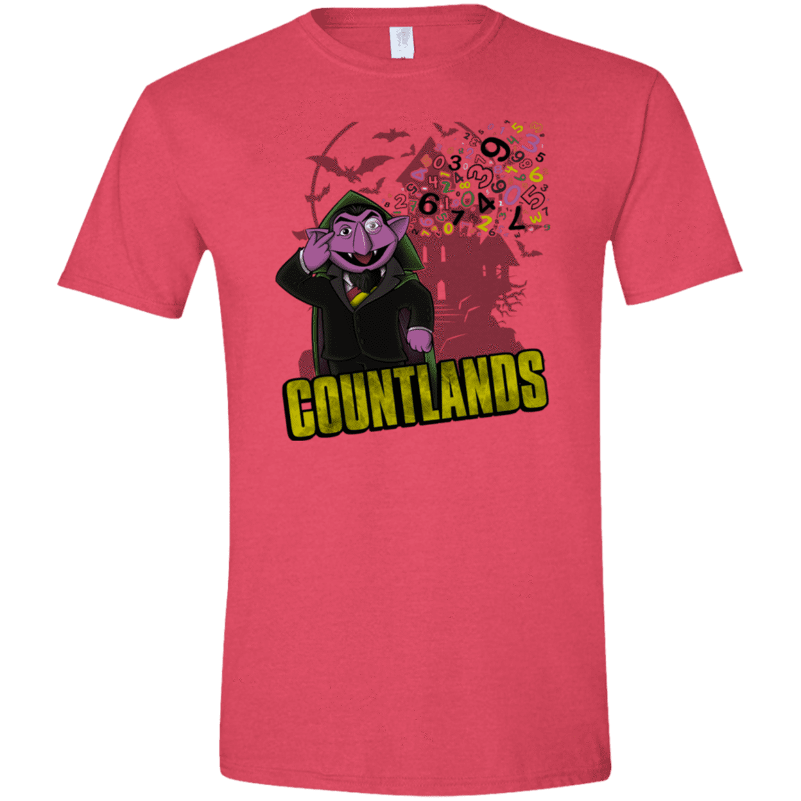 T-Shirts Heather Red / S COUNTLANDS Men's Semi-Fitted Softstyle