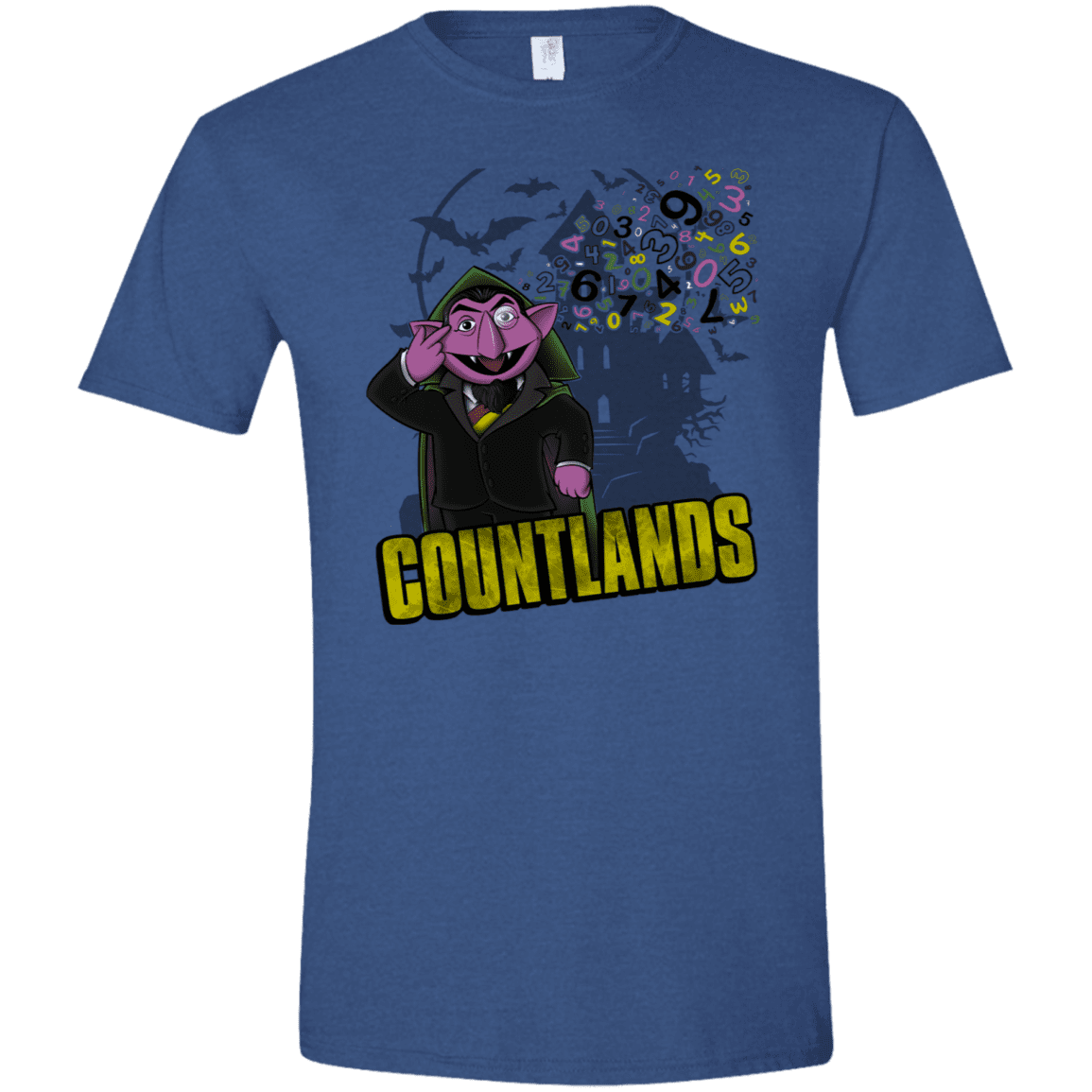 T-Shirts Heather Royal / X-Small COUNTLANDS Men's Semi-Fitted Softstyle