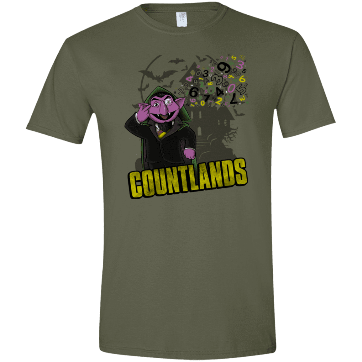 T-Shirts Military Green / S COUNTLANDS Men's Semi-Fitted Softstyle