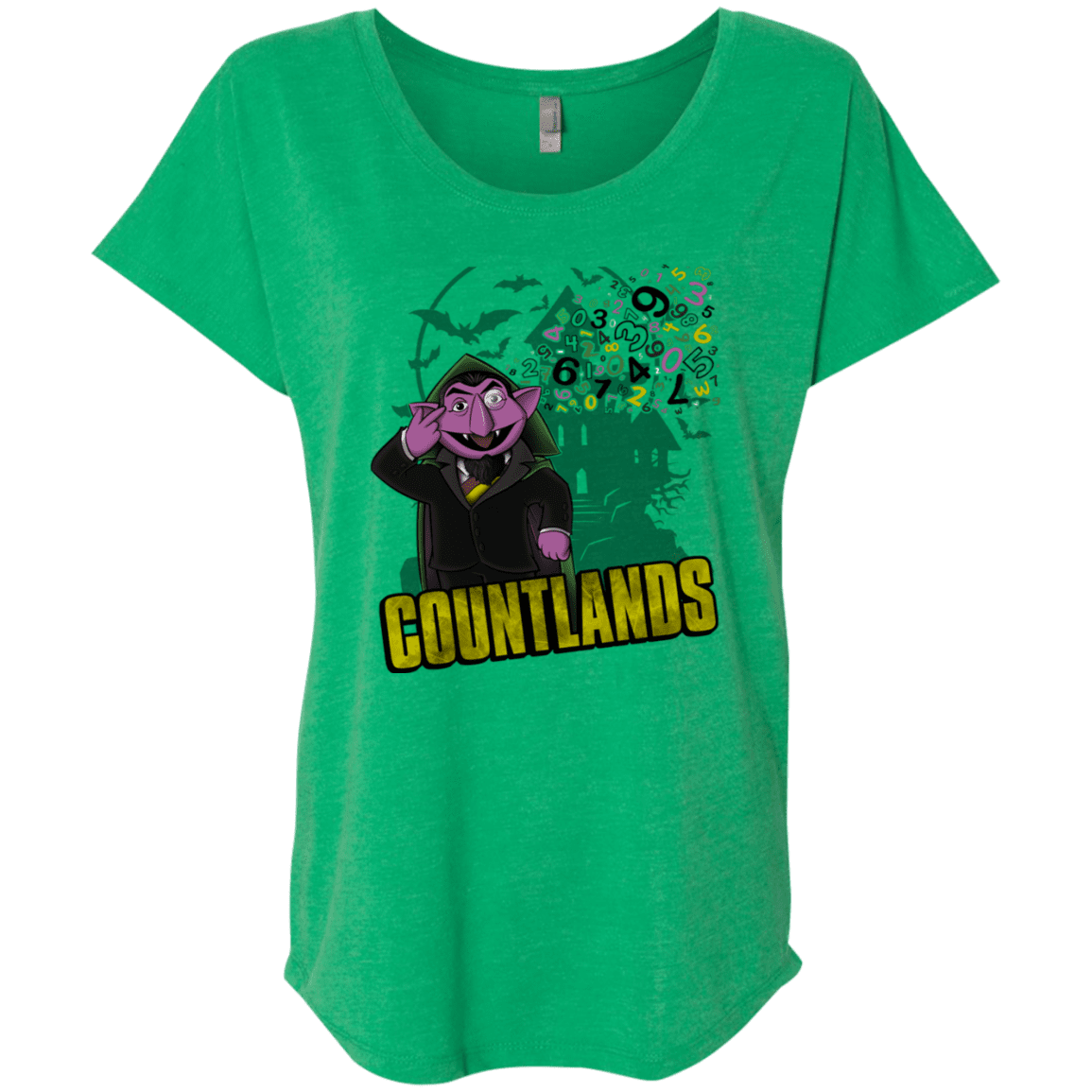 T-Shirts Envy / X-Small COUNTLANDS Triblend Dolman Sleeve
