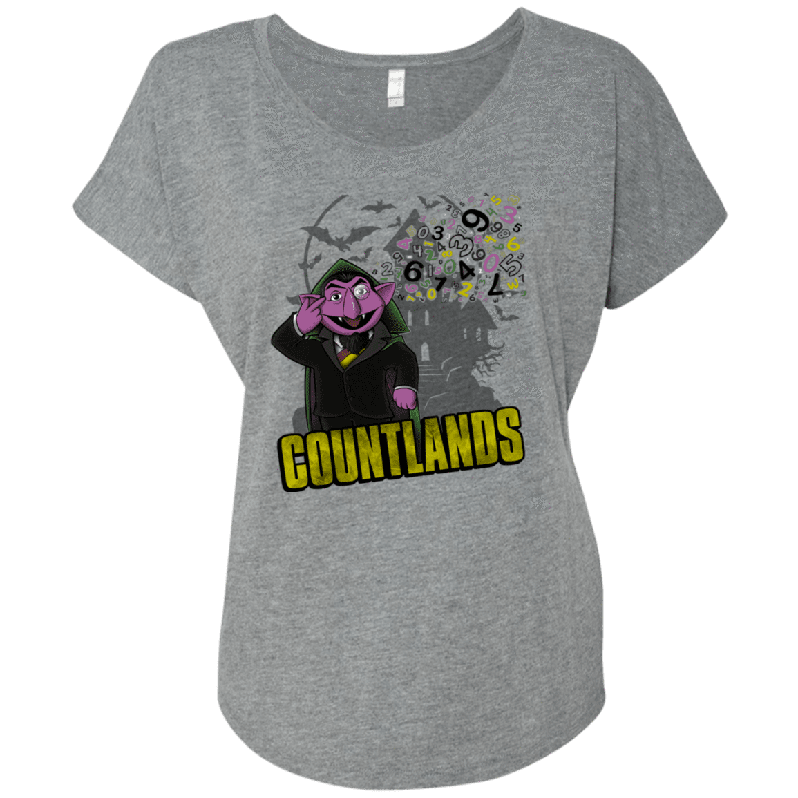 T-Shirts Premium Heather / X-Small COUNTLANDS Triblend Dolman Sleeve
