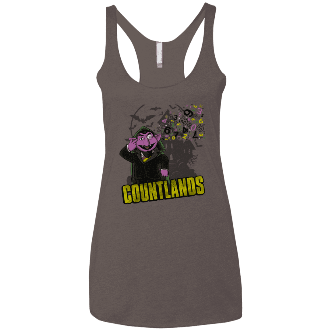 T-Shirts Macchiato / X-Small COUNTLANDS Women's Triblend Racerback Tank