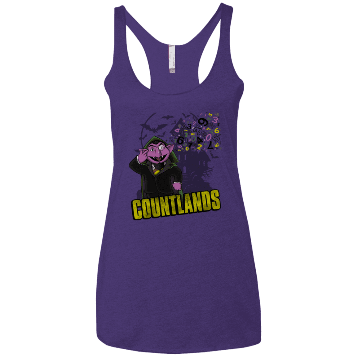 T-Shirts Purple Rush / X-Small COUNTLANDS Women's Triblend Racerback Tank