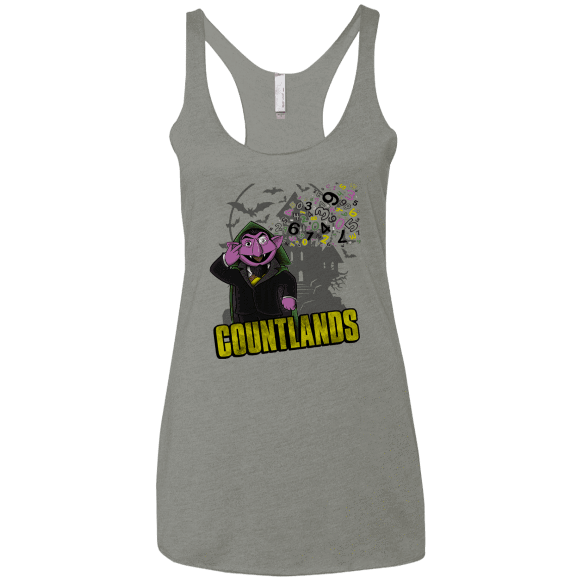 T-Shirts Venetian Grey / X-Small COUNTLANDS Women's Triblend Racerback Tank