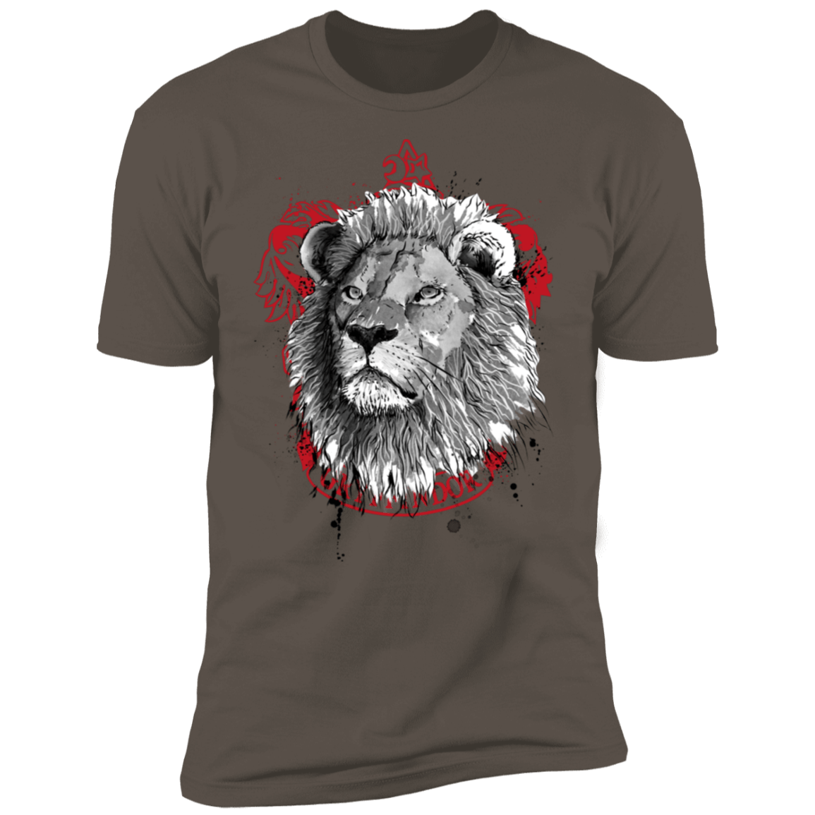 T-Shirts Warm Grey / S Courage and Determination sumi-e Men's Premium T-Shirt