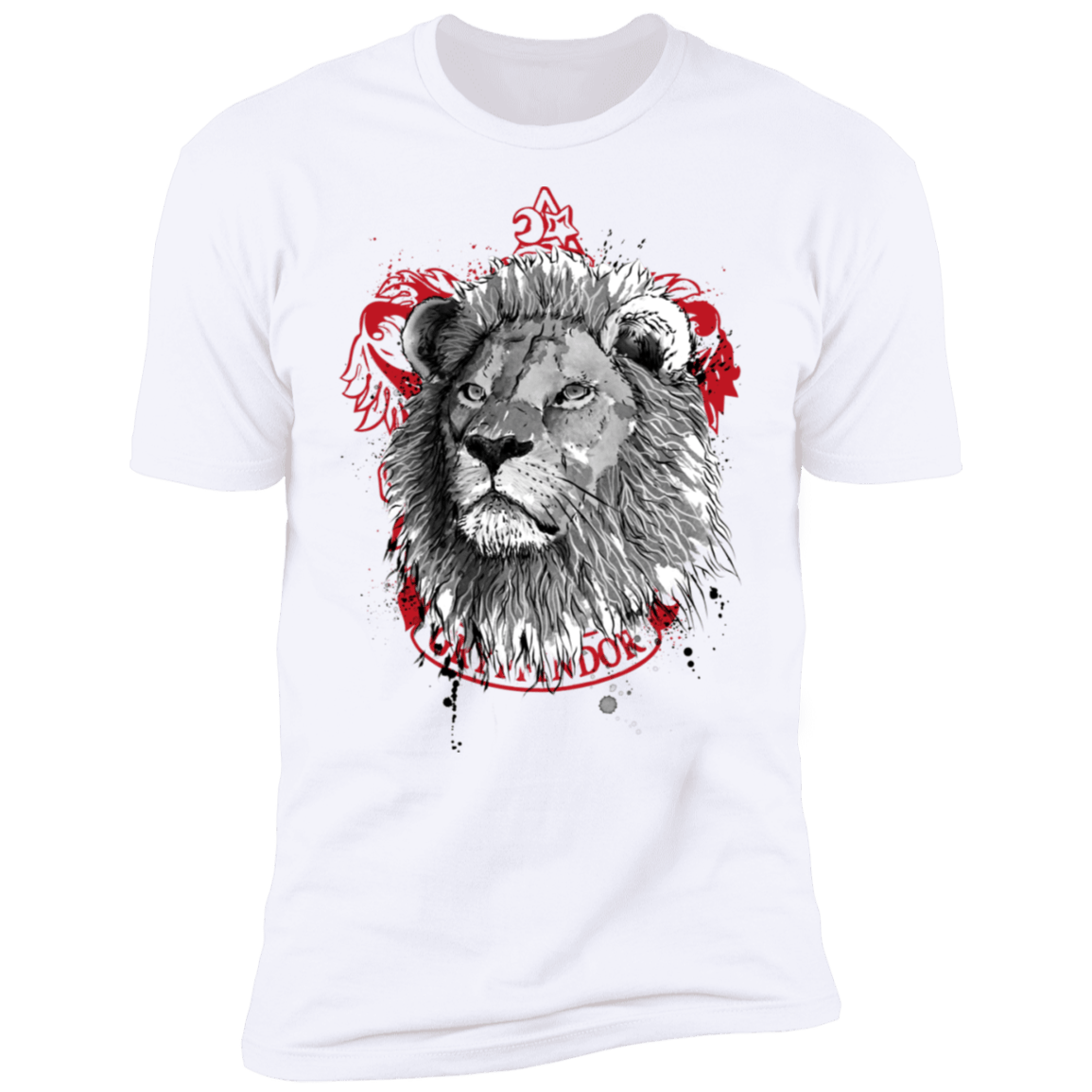T-Shirts White / S Courage and Determination sumi-e Men's Premium T-Shirt