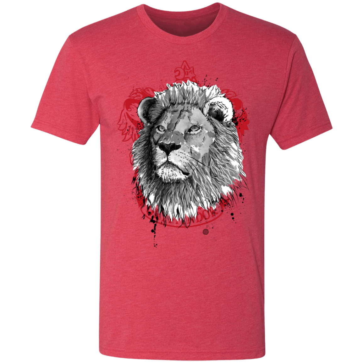 T-Shirts Vintage Red / S Courage and Determination sumi-e Men's Triblend T-Shirt