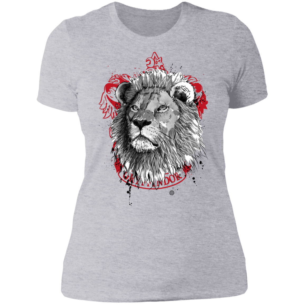 T-Shirts Heather Grey / S Courage and Determination sumi-e Women's Premium T-Shirt