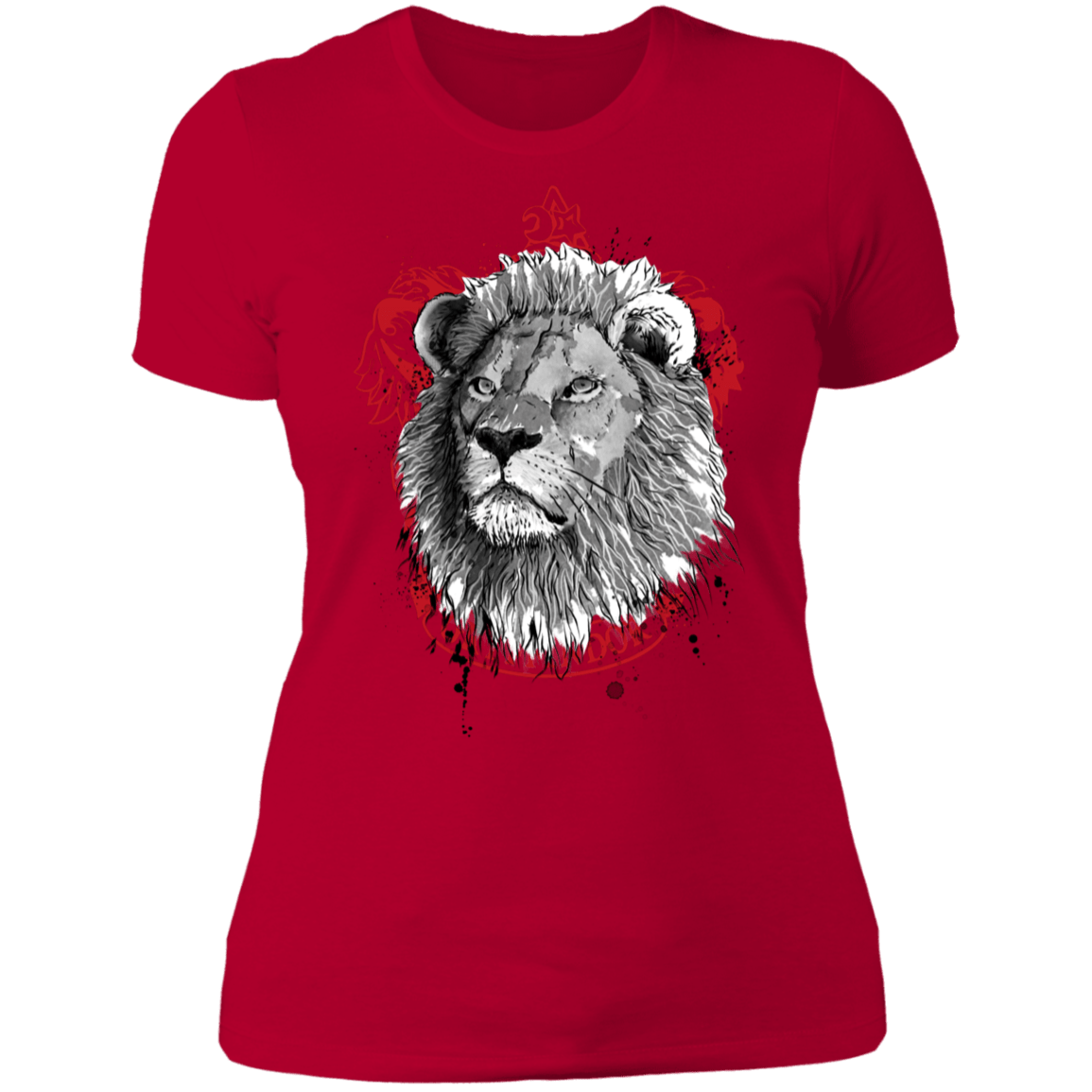 T-Shirts Red / S Courage and Determination sumi-e Women's Premium T-Shirt