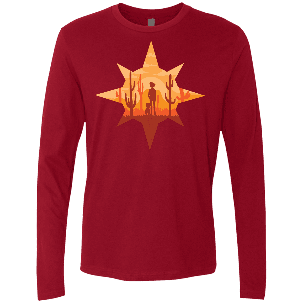 T-Shirts Cardinal / S Courage Men's Premium Long Sleeve