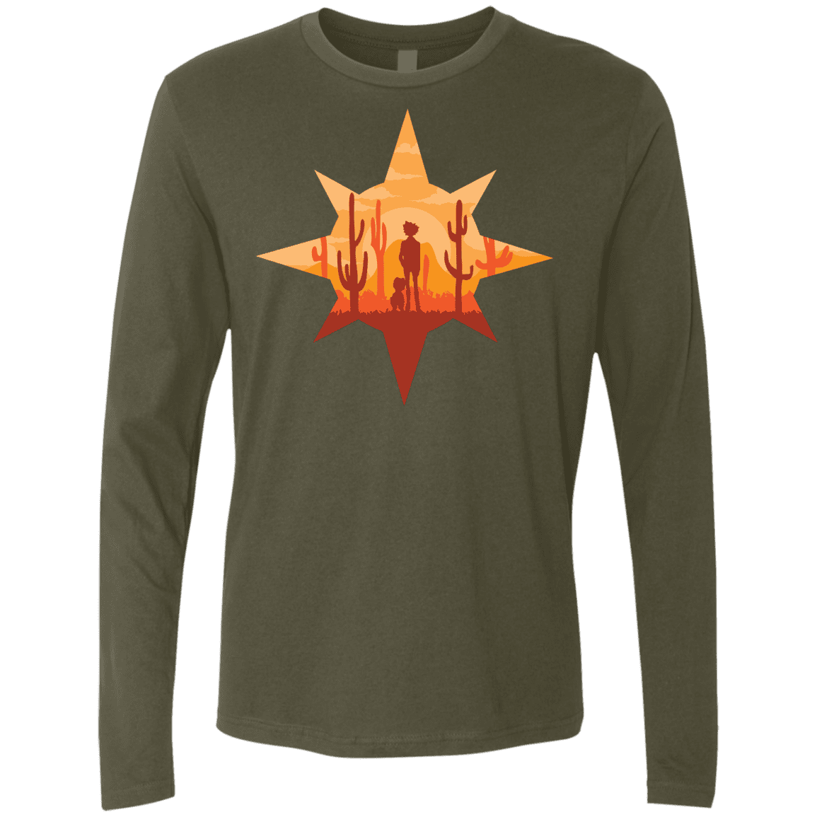 T-Shirts Military Green / S Courage Men's Premium Long Sleeve