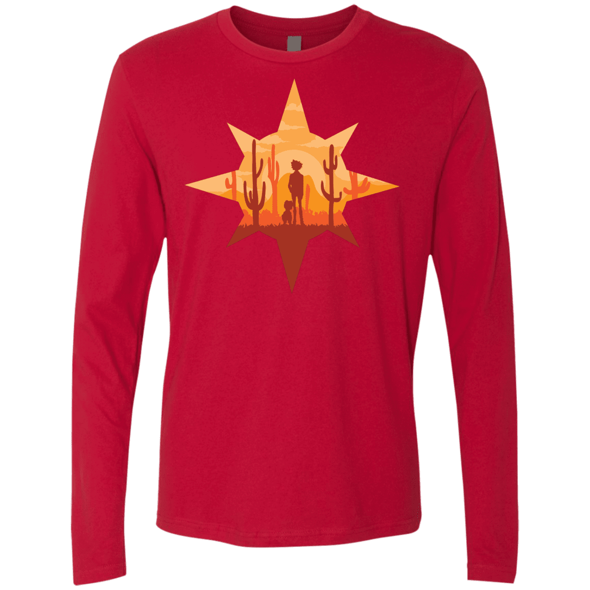 T-Shirts Red / S Courage Men's Premium Long Sleeve