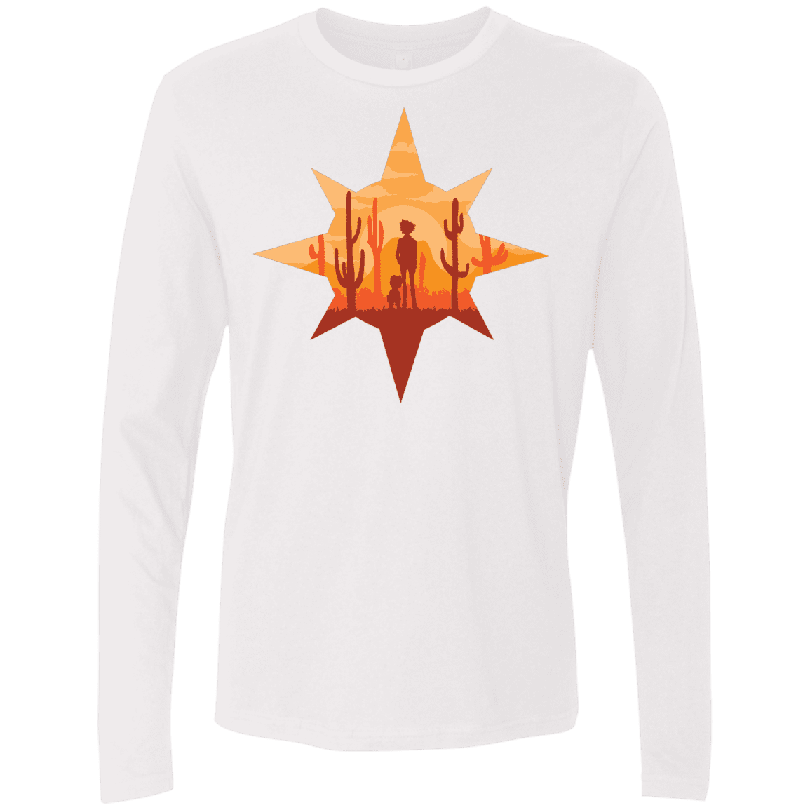 T-Shirts White / S Courage Men's Premium Long Sleeve