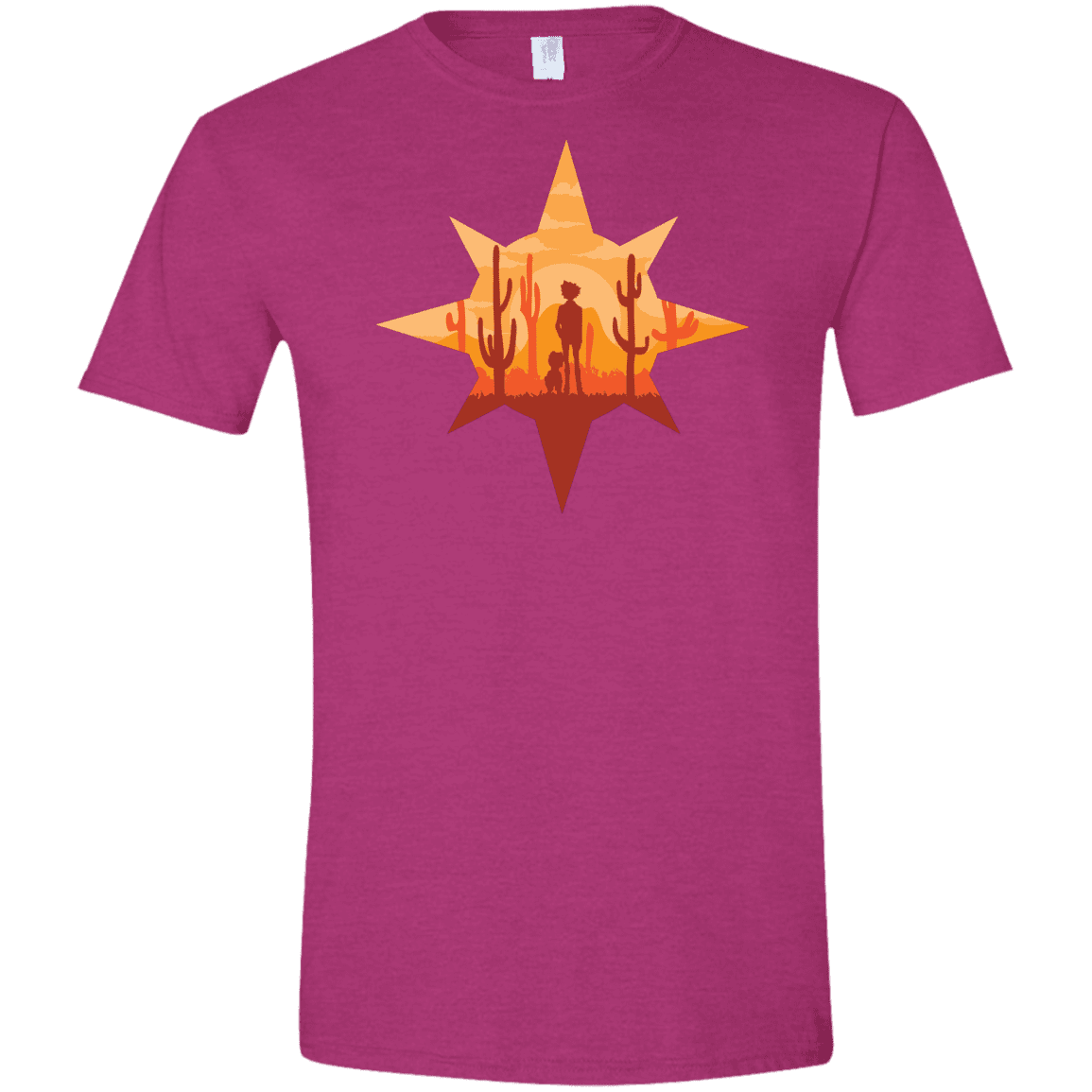 T-Shirts Antique Heliconia / S Courage Men's Semi-Fitted Softstyle