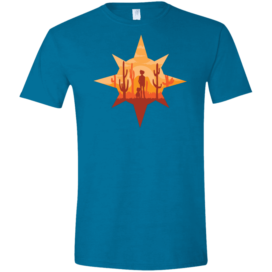 T-Shirts Antique Sapphire / S Courage Men's Semi-Fitted Softstyle