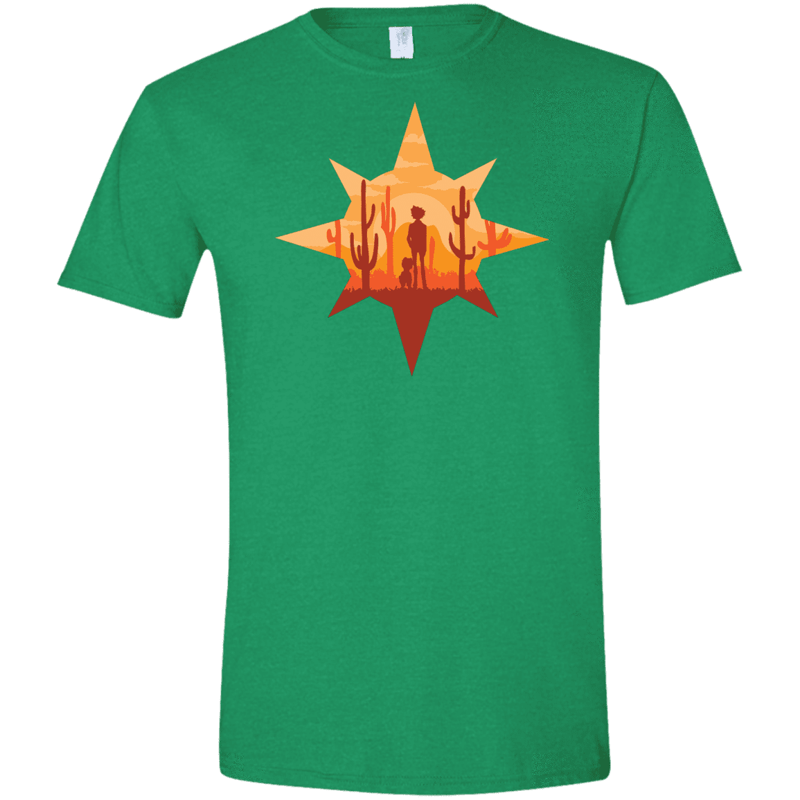 T-Shirts Heather Irish Green / S Courage Men's Semi-Fitted Softstyle