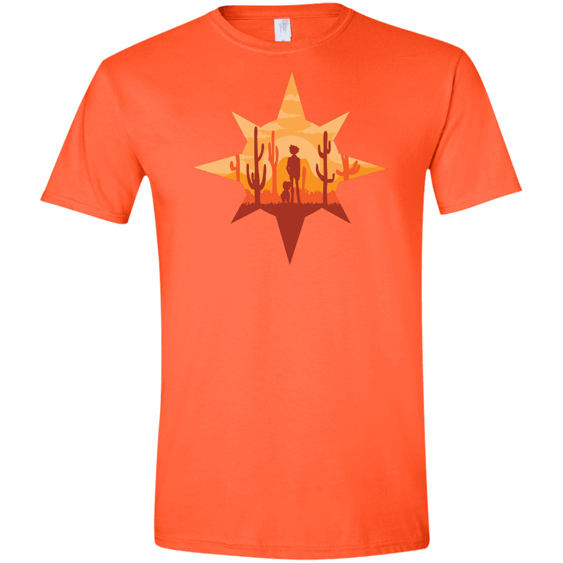 T-Shirts Orange / S Courage Men's Semi-Fitted Softstyle