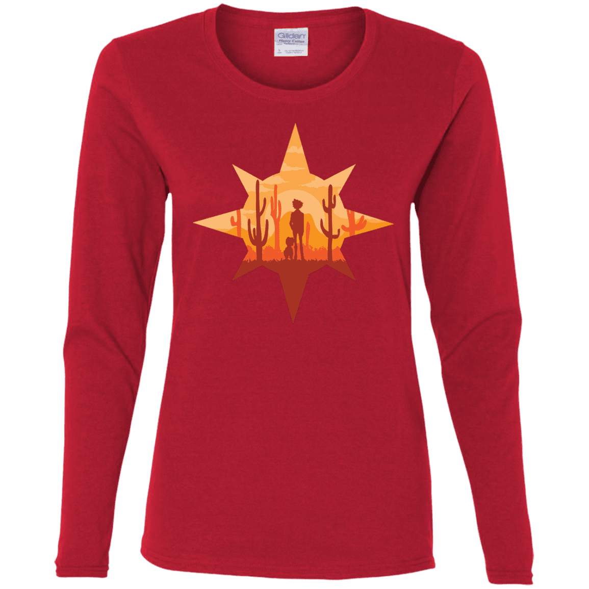 T-Shirts Red / S Courage Women's Long Sleeve T-Shirt