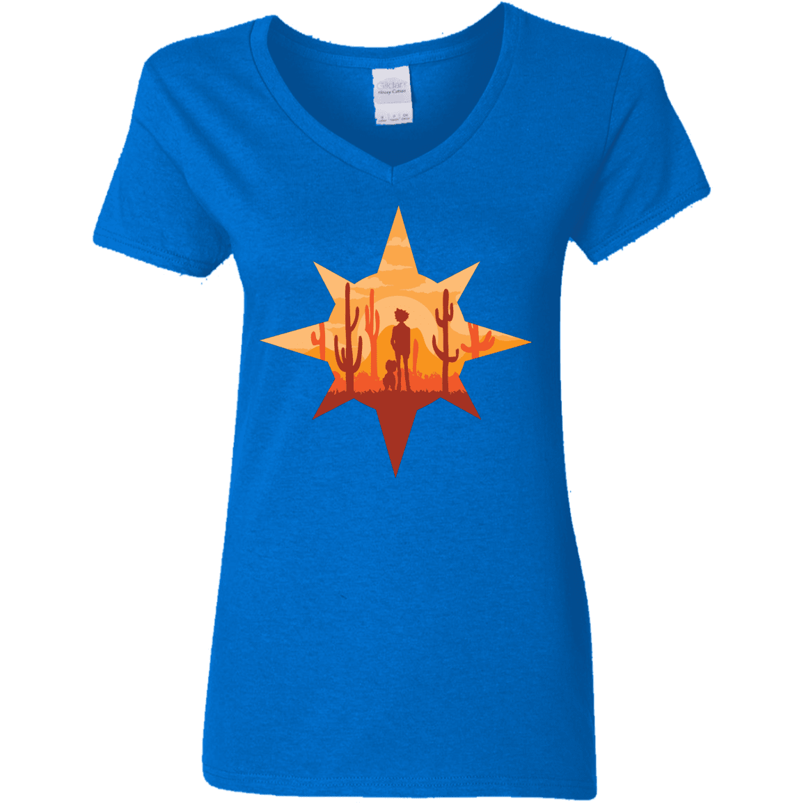 T-Shirts Royal / S Courage Women's V-Neck T-Shirt