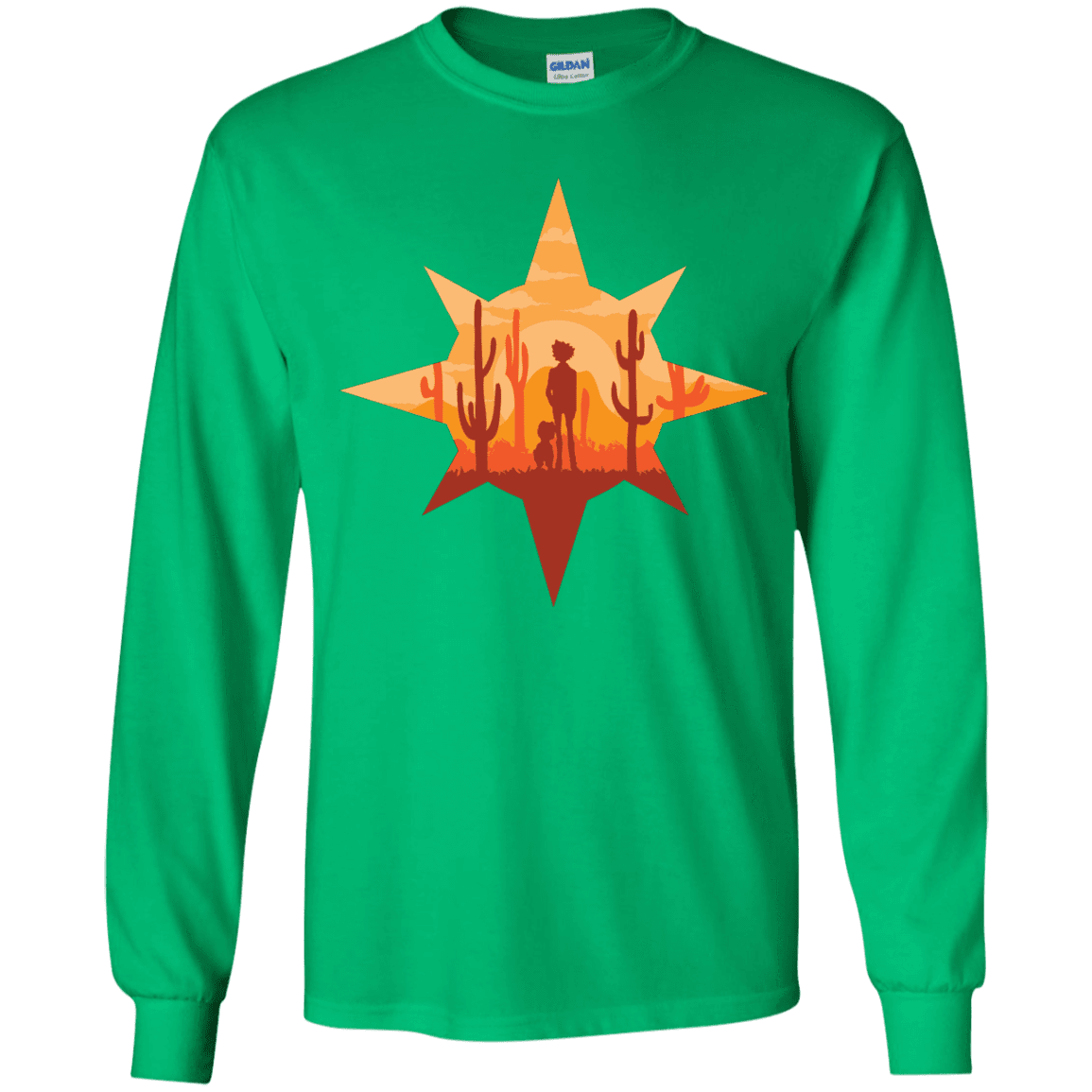 T-Shirts Irish Green / YS Courage Youth Long Sleeve T-Shirt