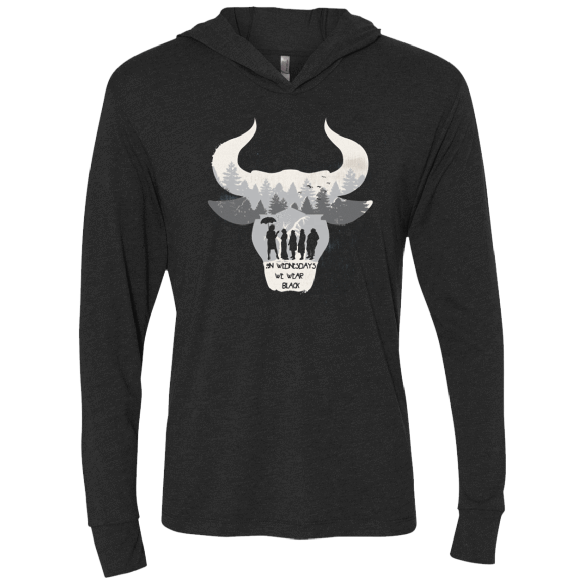 T-Shirts Vintage Black / X-Small Coven Triblend Long Sleeve Hoodie Tee