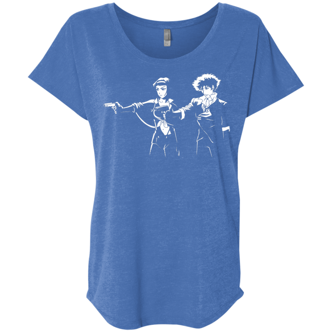 T-Shirts Vintage Royal / X-Small Cowboy Fiction Triblend Dolman Sleeve