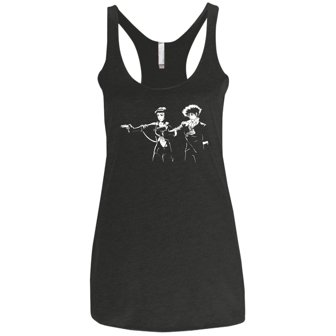T-Shirts Vintage Black / X-Small Cowboy Fiction Women's Triblend Racerback Tank