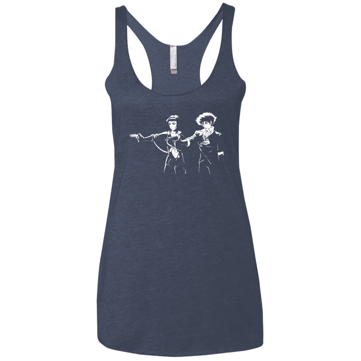T-Shirts Vintage Navy / X-Small Cowboy Fiction Women's Triblend Racerback Tank