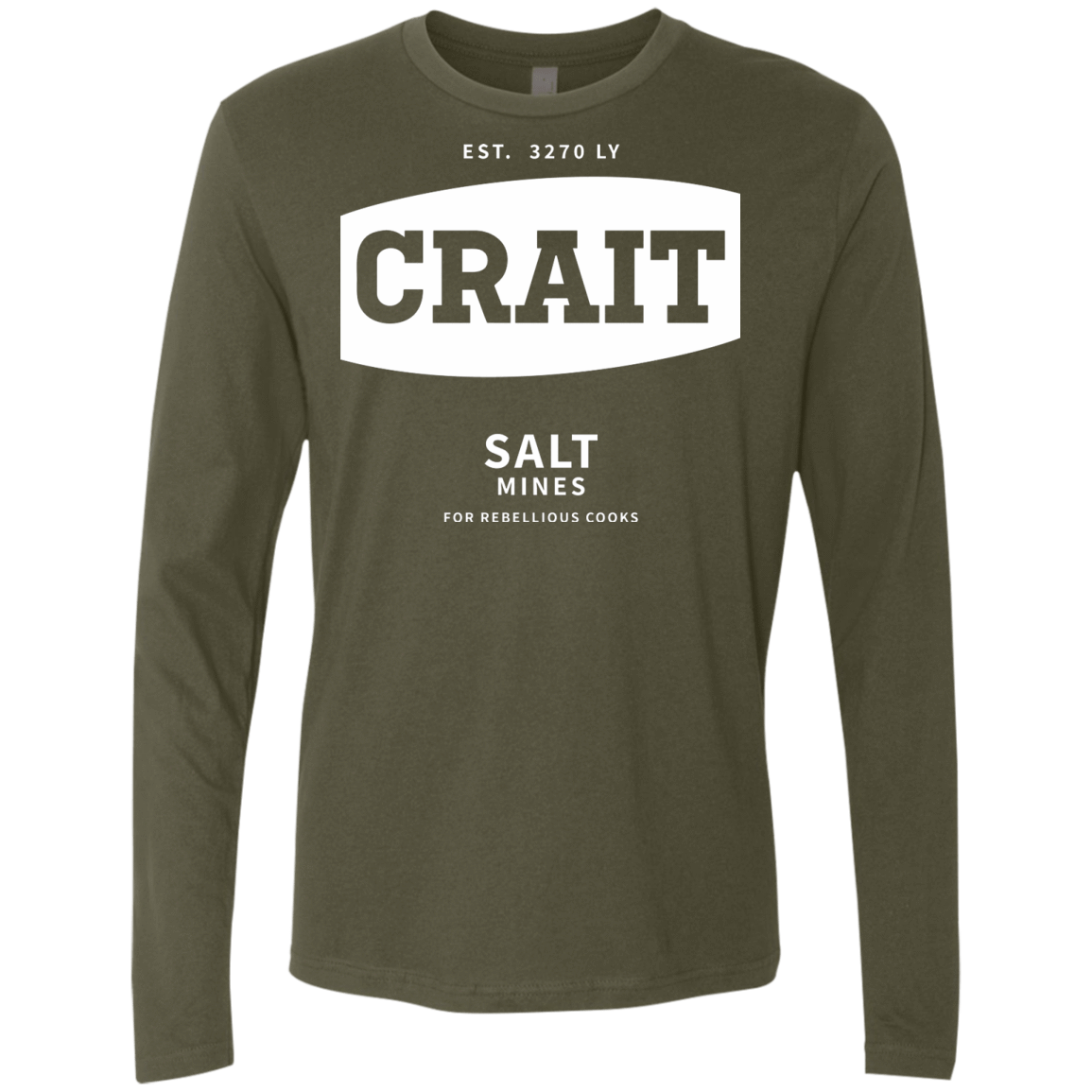 T-Shirts Military Green / S Crait Saxa Salt Men's Premium Long Sleeve