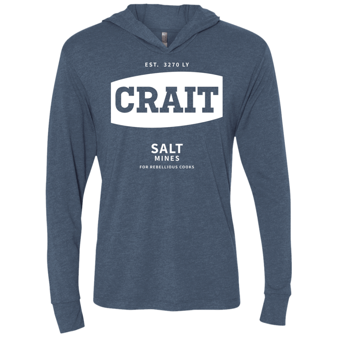 T-Shirts Indigo / X-Small Crait Saxa Salt Triblend Long Sleeve Hoodie Tee