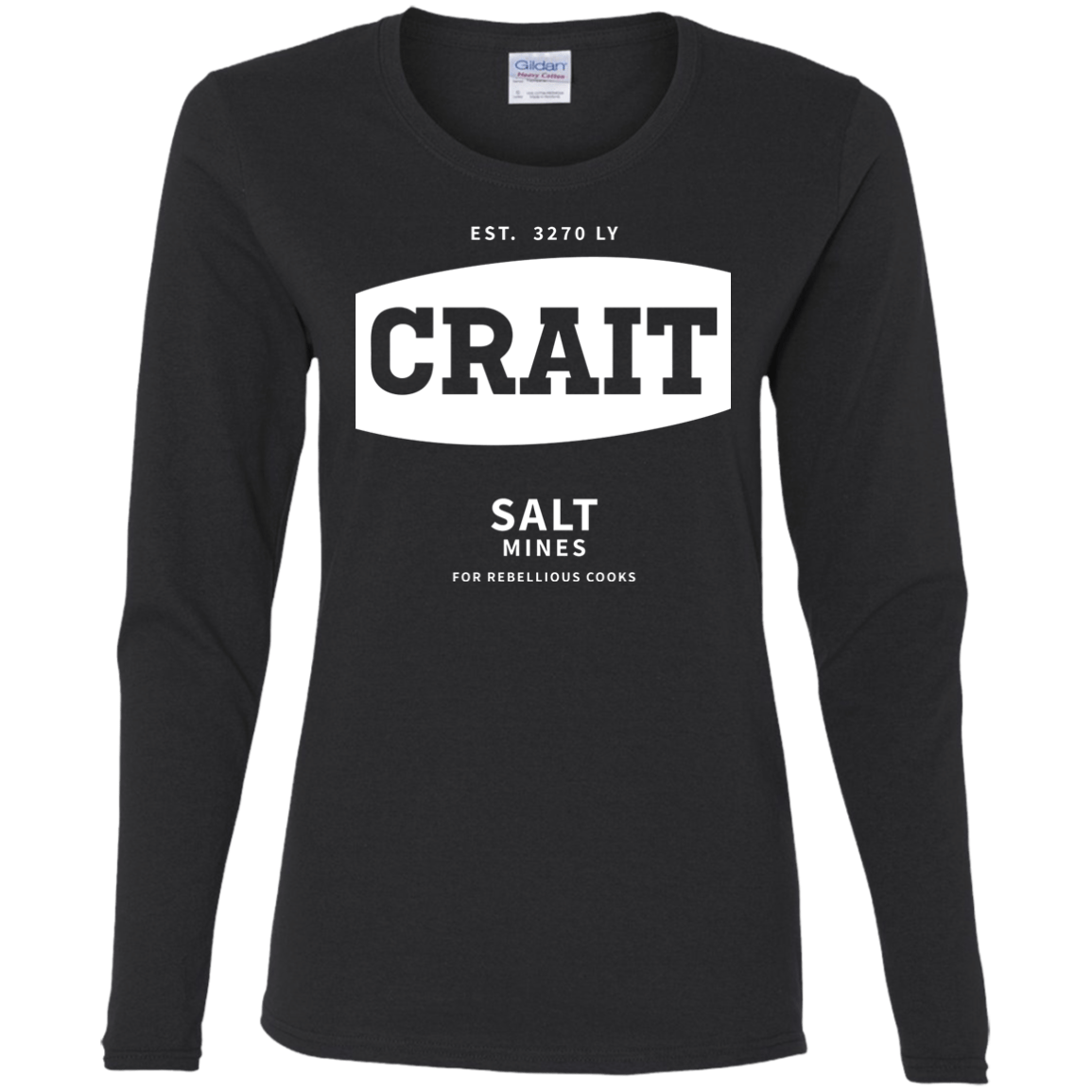T-Shirts Black / S Crait Saxa Salt Women's Long Sleeve T-Shirt