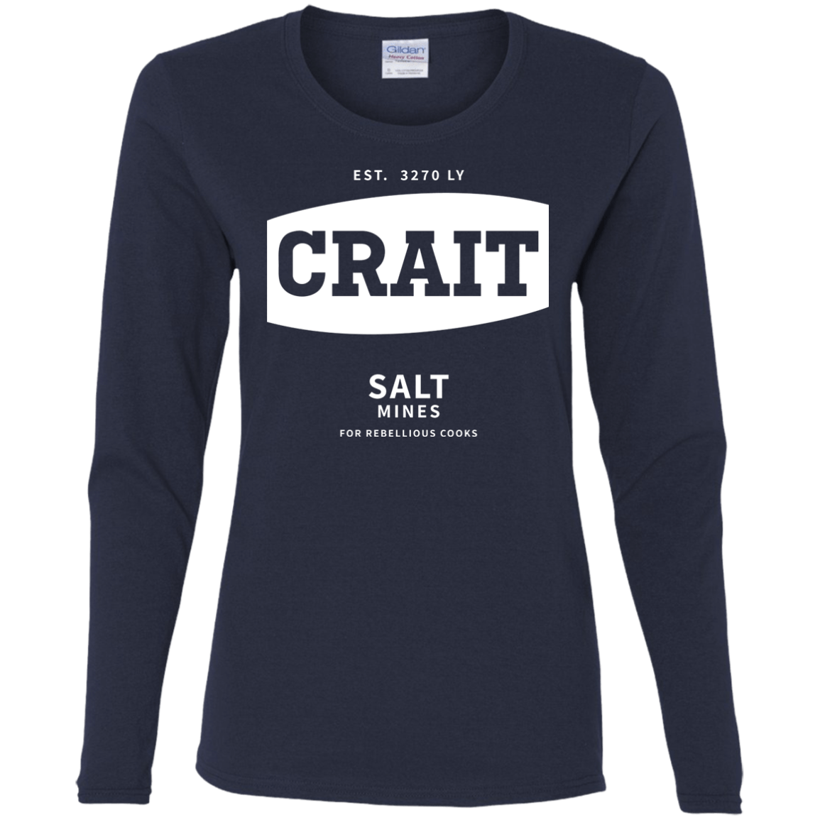 T-Shirts Navy / S Crait Saxa Salt Women's Long Sleeve T-Shirt