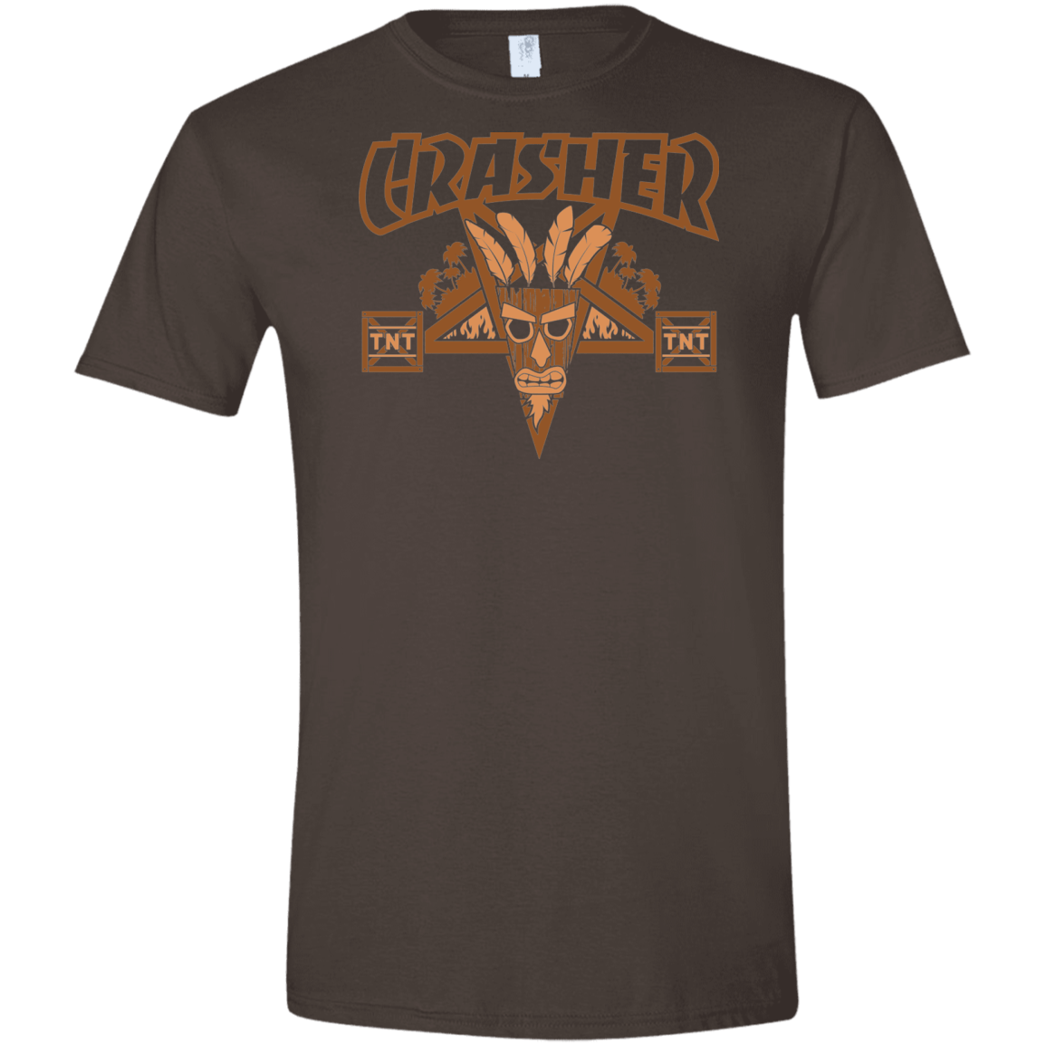 T-Shirts Dark Chocolate / S CRASHER Men's Semi-Fitted Softstyle