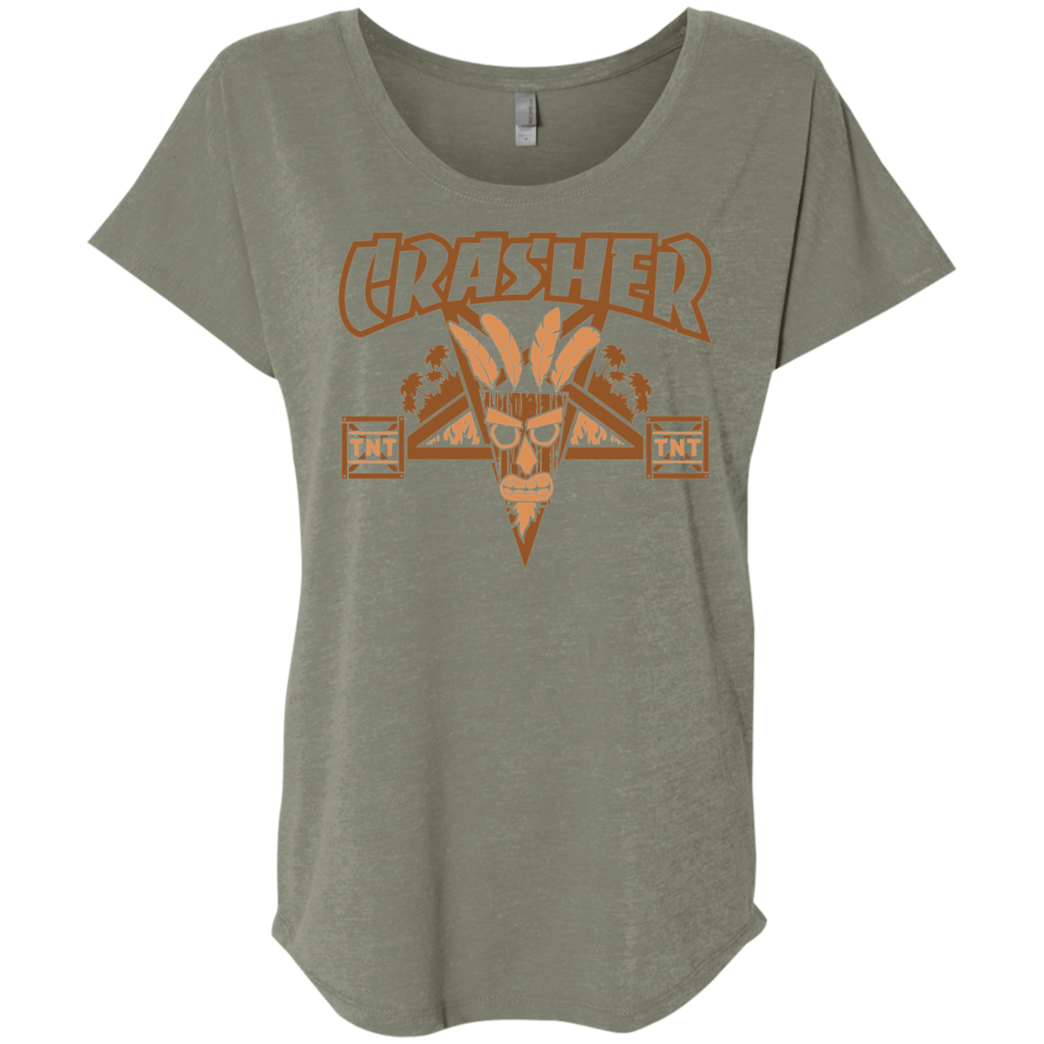 T-Shirts Venetian Grey / X-Small CRASHER Triblend Dolman Sleeve