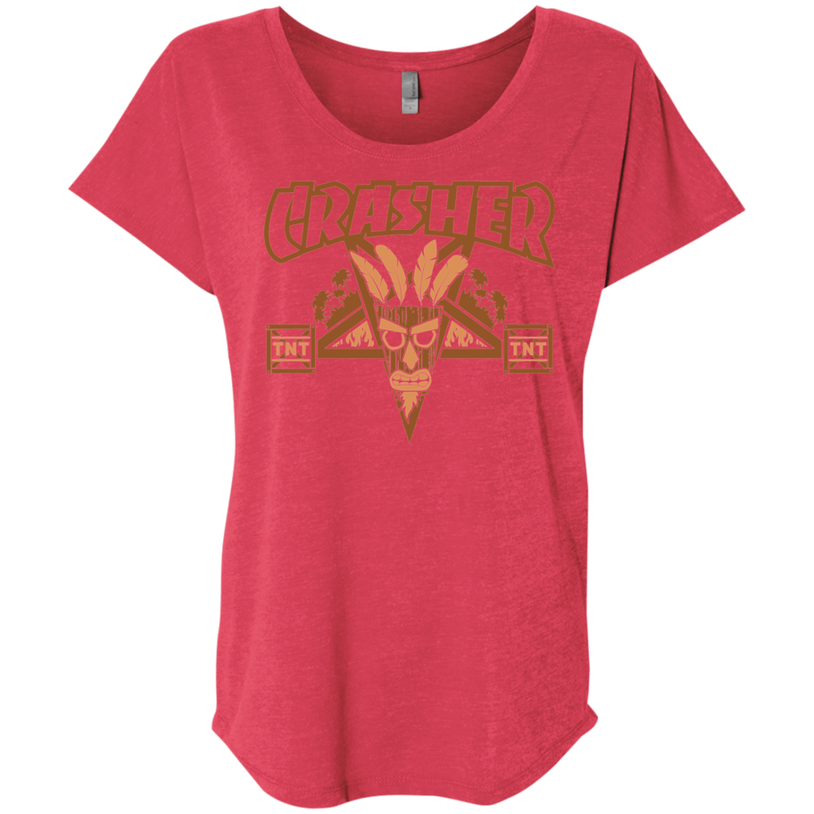 T-Shirts Vintage Red / X-Small CRASHER Triblend Dolman Sleeve